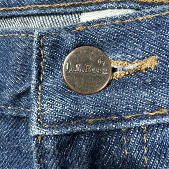 LL Bean Men’s Relaxed Fit Jeans Medium Wash 100% Cotton Classic Straight 40X32 - Picture 5 of 16
